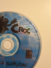 Croc: Legend of the Gobbos (Sega Saturn, 1997) Disc & Manual Only T&W