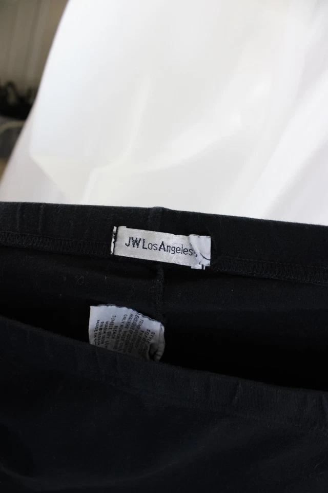 Leggings para mujer Johnny Was negros dorados estampado multi bordado mezcla de algodón M Foto 3 de 4