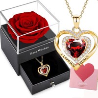 Ewige Rose Konservierte Blume In Box Geschenk FüR Freundin Frauen Geburtstag