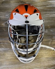 Cascade CPX Helmet Lacrosse Adjustable w/ Chin Strap Orange White Made USA