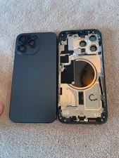 Apple iPhone 15 pro max rear back glass housing chasis  blue  C 