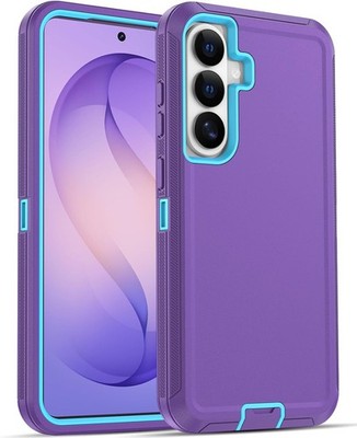 Samsung Galaxy S26 Rugged Series Case - Purple, Heavy Duty Shockproof Tough Cove
