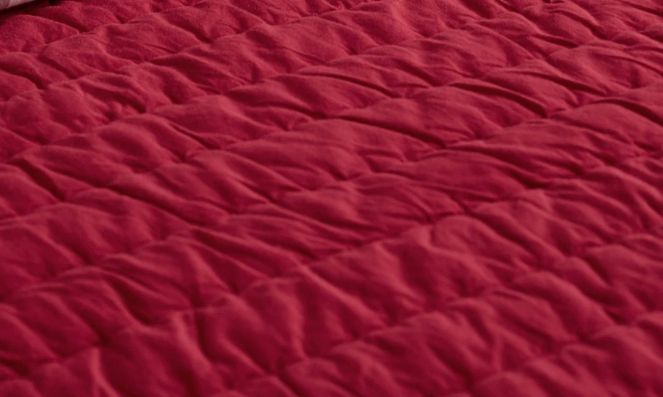 NEW Pottery Barn Kids Branson Twin Quilt with Hand-Quilted Stitching, Red/Gray - Image 4 of 4