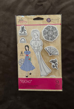 Prima Marketing Julie Nutting KYOKO Doll Cling Stamp 9 Pieces New Beautiful