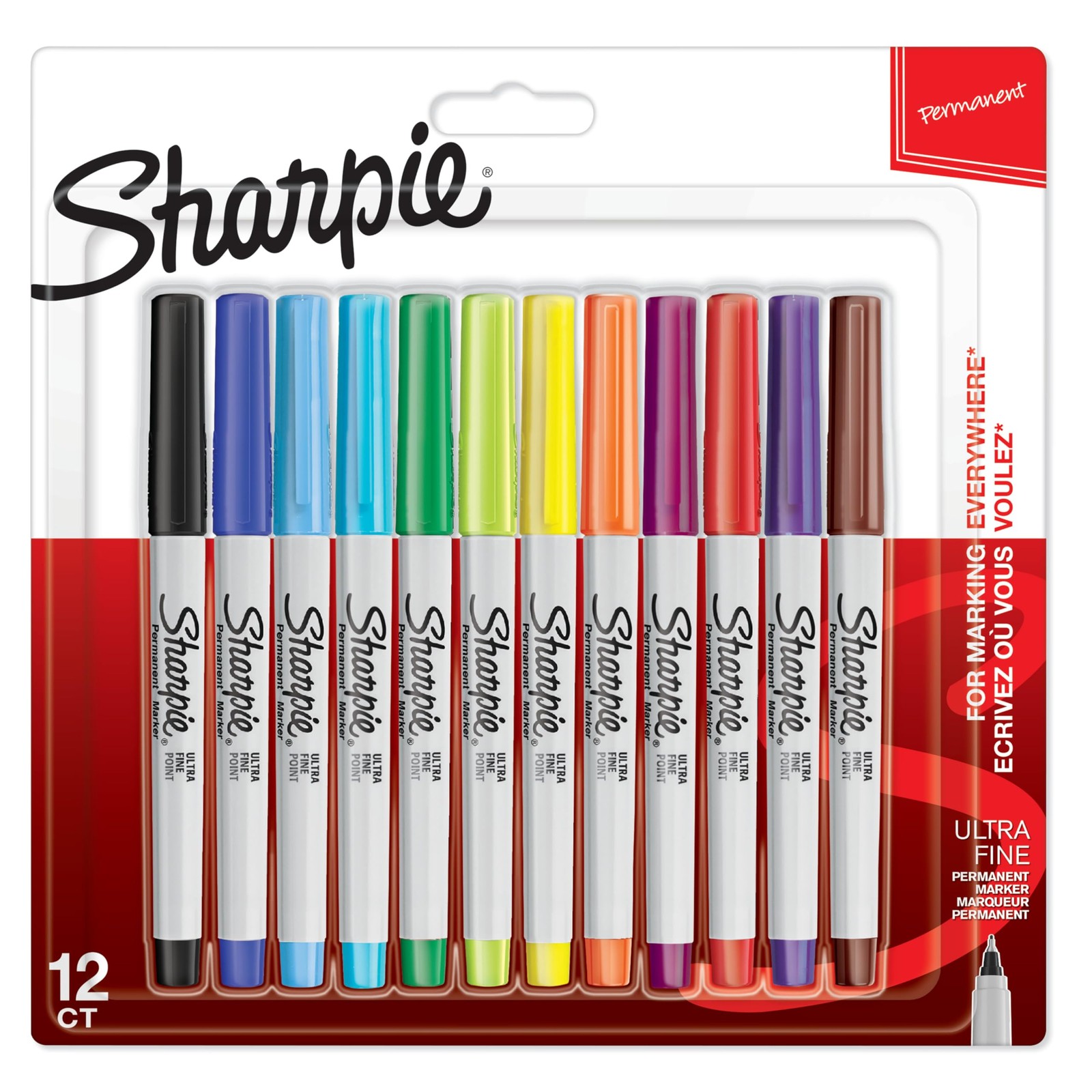 Sharpie Permanent Markers | Ultra Fine Point for Precise Marks | Assorted