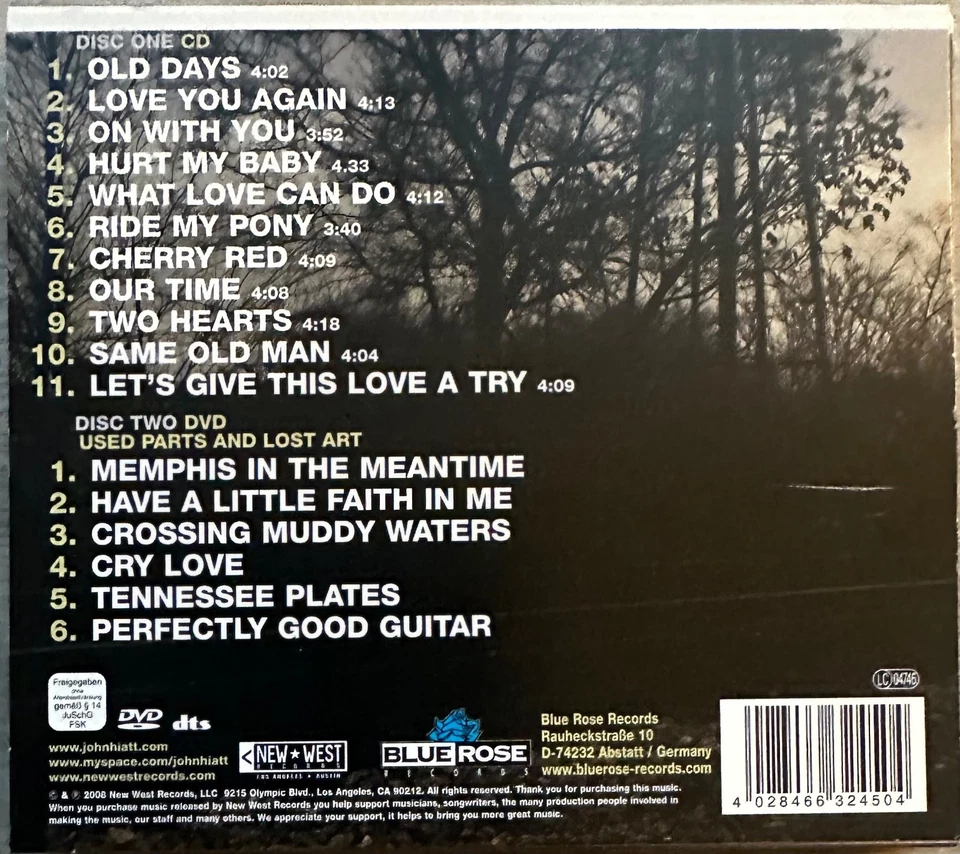 Same Old Man von John Hiatt  (CD+DVD, 2008) Digipak - Bild 2 von 4