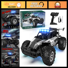 High-Speed 2.4GHz Remote Control Car, 33KM/H Off-Road Monster Truck, LED Lights,