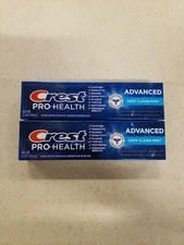 2-Pack Crest Pro-Health Advanced Toothpaste Deep Clean Mint, 5.1 oz exp 12/25