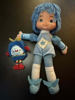 Mint Vintage Rainbow Brite Buddy Blue Doll & Mini Sprite Hallmark 