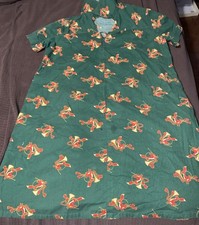 Vintage Models Coat House Dress Green Fox and French horns MCM