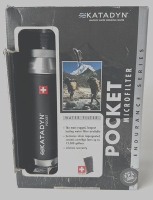 Katadyn Pocket Microfilter Pump Silvered Ceramic 50,000L Water Filter System