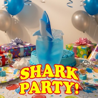 Plastic Shark For Drinks - 12 Pack of Party Sharks! - Like Outback