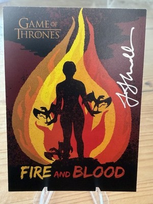 Game of Thrones Legends of the Realm J.J. Lendl autograph JJ12A 13/25