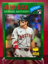2026 Topps Heritage Chrome  Roman Anthony #86 RC Green Bordered /99 - Red Sox