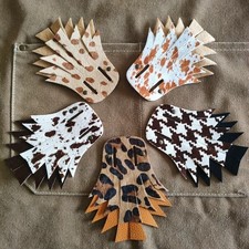 Shoe Charms for Birkenstock Boston Clogs, Fringe Tongue Accessories Handmade