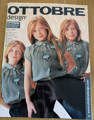 Ottobre Magazine Winter 6/2017 New and Uncut Euro Sewing Patterns Kids Fashion