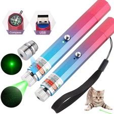 5000Miles Rechargeable Green Laser Pointer Pen Astronomy Star Visible Beam Light