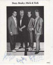 Dozy, Beaky, Mick & Tich Signed 8 x 10 Photo / Autographed British Rock Band
