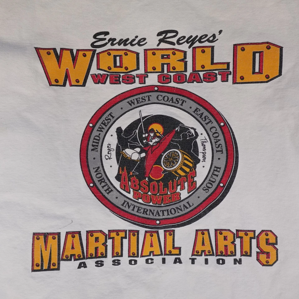 Vintage Martial Arts Gi Jacket Pants Size 7 Ernie Reyes Jr Patch Karate Uniform - Image 4 of 4
