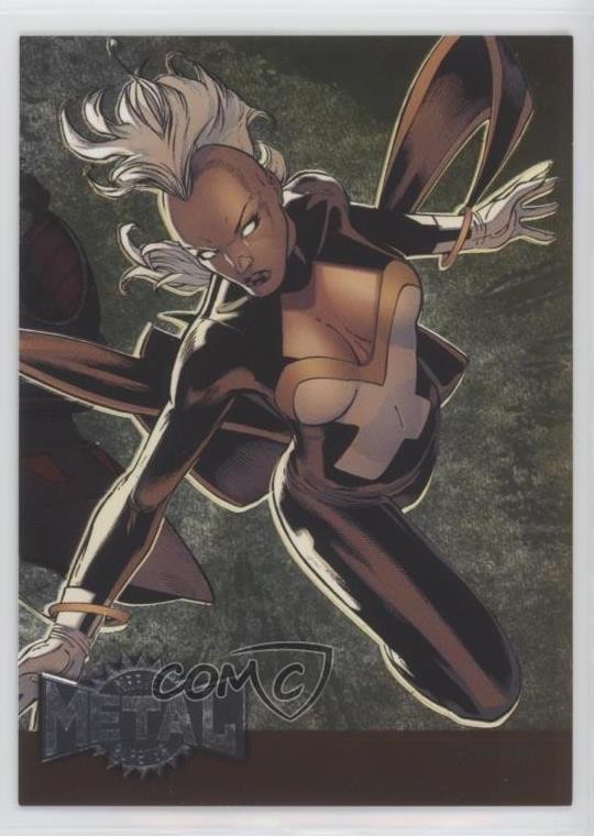 2015 Marvel Fleer Retro 1995 Fleer Metal Blaster Storm #37 0kg8