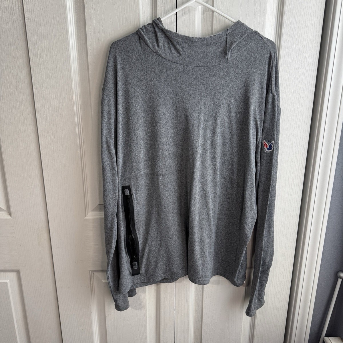 Greyson Cokato Hoodie Gray Lightweight With Patch Mens XXL Golf
