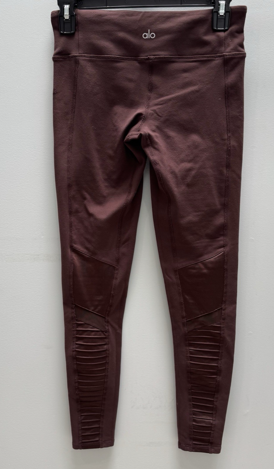 ALO High-Waist Moto Legging Brown Size XS 7/8 Length Style 3158