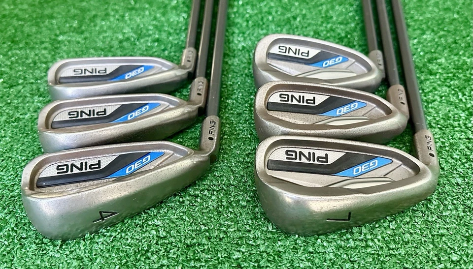 PING G30 Black Dot Iron 4,5,6,7,8,P *YOU CHOOSE* Regular Graphite Men's LEFTY - Image 2 of 4