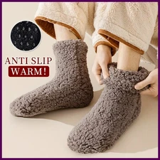 1pair Men Thermal Sleep Sock High Quality Silicone Non-slip Comfortable Women.