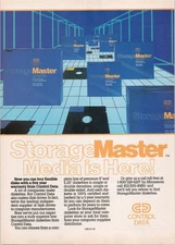 Control Data StorageMaster Media Print Ad 1984 Vintage Computer Disks