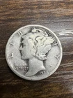 1938-D Mercury Dime - Actual Silver Coin Shown Fine Shape Same Day Shipping Free
