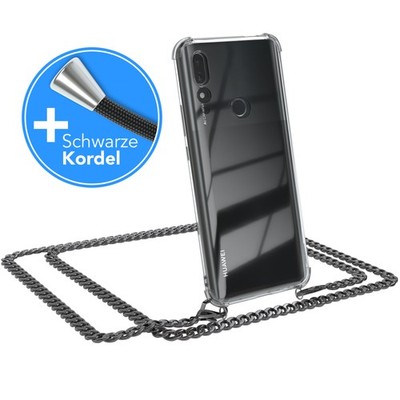 Für Huawei P Smart Z / Y9 Prime 2019 Handyhülle Umhängen Kordel Case Kette Grau