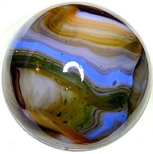 DAS/JABO AVENTURINE MUTI-COLORED SWIRLED SHOOTER .73" BOX03/340