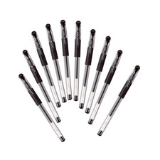 Uni-ball Signo Um-151 Gel Ink Pen - 0.38 Mm 1 Count Pack of 10 , Black 10pcs