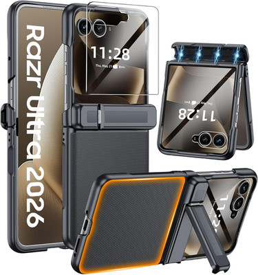 for Motorola Razr Ultra 2026 Case/Razr Ultra 2025 Case, Built-In Screen Protecto