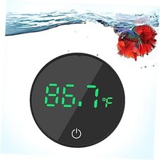 Aquarium Thermometer Rechargeable Digital LED Display Fish Tank Thermometer HD
