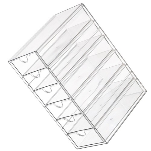 Drawer Type Desktop Organizer Multi-functional Sundries Storage Box Clear