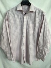 Mens BROOKS BROTHERS 346 Long Sleeve Regular Fit Button Up Size 17 1/2-6/7 Pink