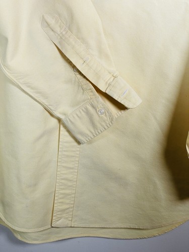 Ralph Lauren Yarmouth Men’s 16 1/2 - 34 Button Down Oxford Shirt Yellow Canvas - Picture 6 of 14