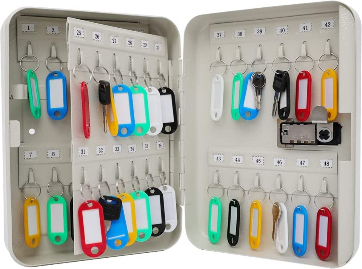 Key Wall Mount Key Lock Box with Key Management Locking Key