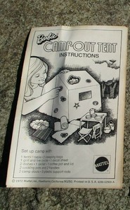 vintage barbie tent