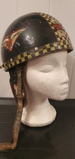 Vintage Hand Painted Kangol Skidmaster Motorcycle Helmet Collectors Item