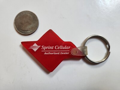 Vtg SPRINT Cellular Keychain Key Ring Chain Fob Pre-owned HTF