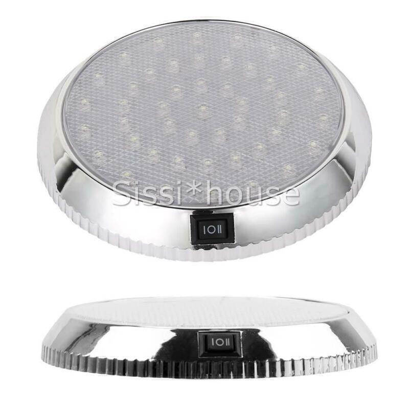 12V 46LED Car Caravan Interior Light Bright Light Ceiling Round Dome