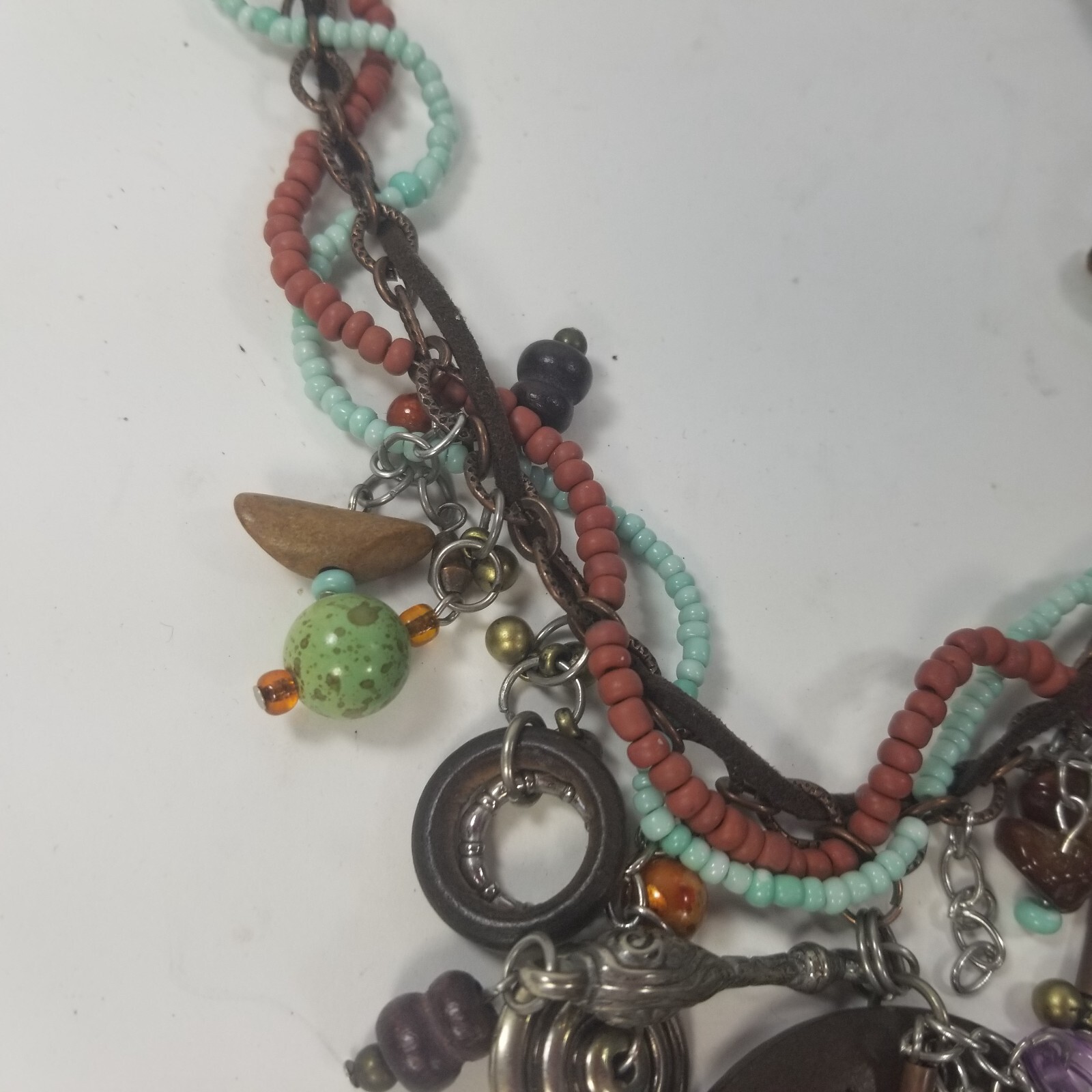 Multi Strand Seed Bead Collar Statement Necklace … - image 3