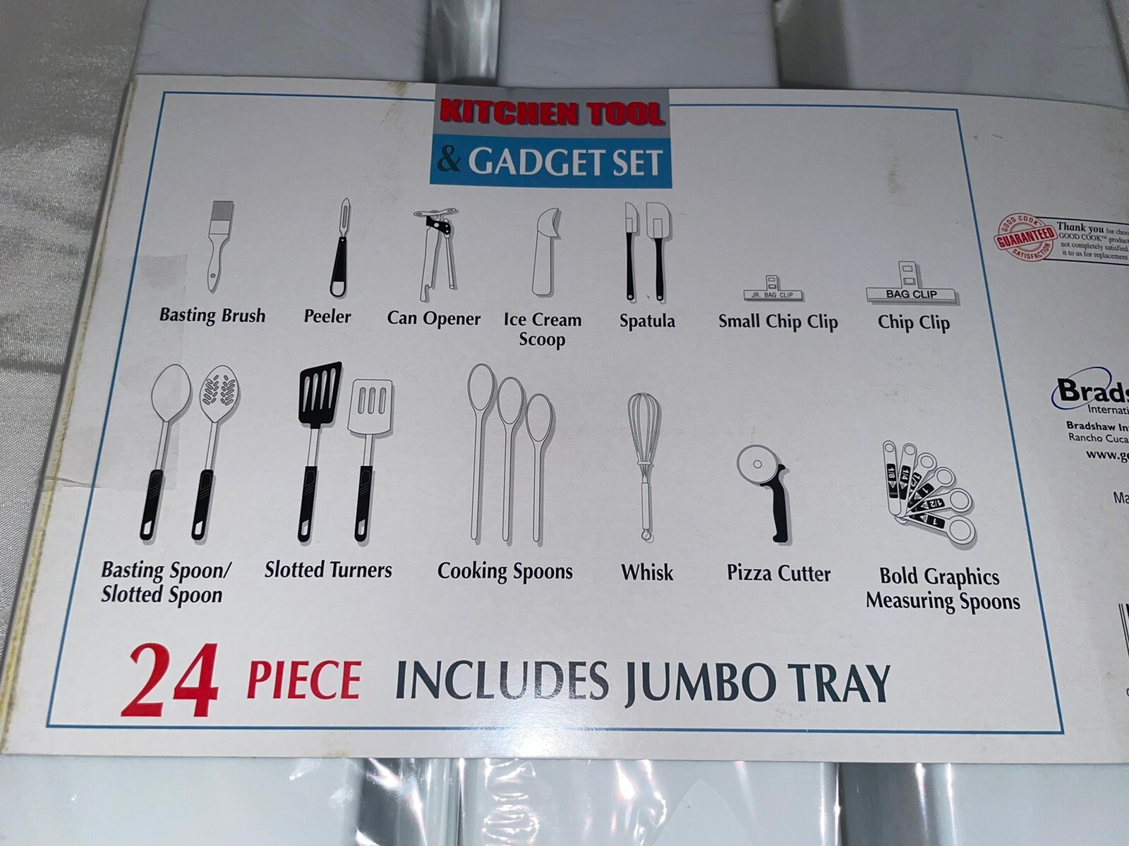 Cooking Utensil Set 24 Piece Kitchen Gadget Tools In Large Tray NEW | eBay