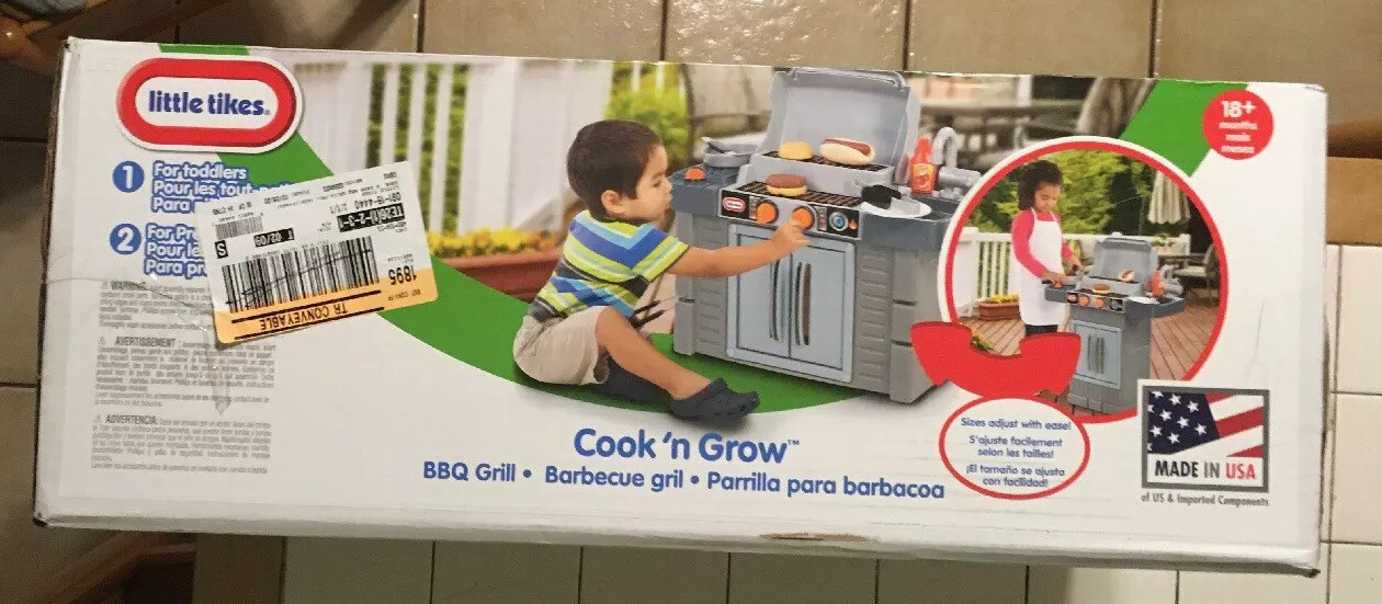 little tikes cook n grow bbq grill