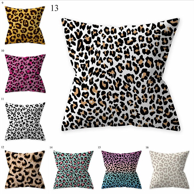 leopard print cushion covers