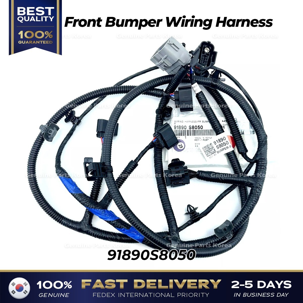 ⭐Genuine⭐ Front Bumper Wiring Harness 91890S8050 for Hyundai