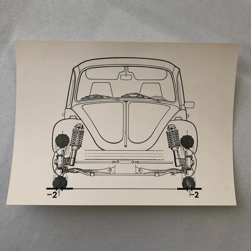Vintage Volkswagen VW Beetle Factory Press Photo Photograph Print DUTCH Caption - 第 1/3 張圖片