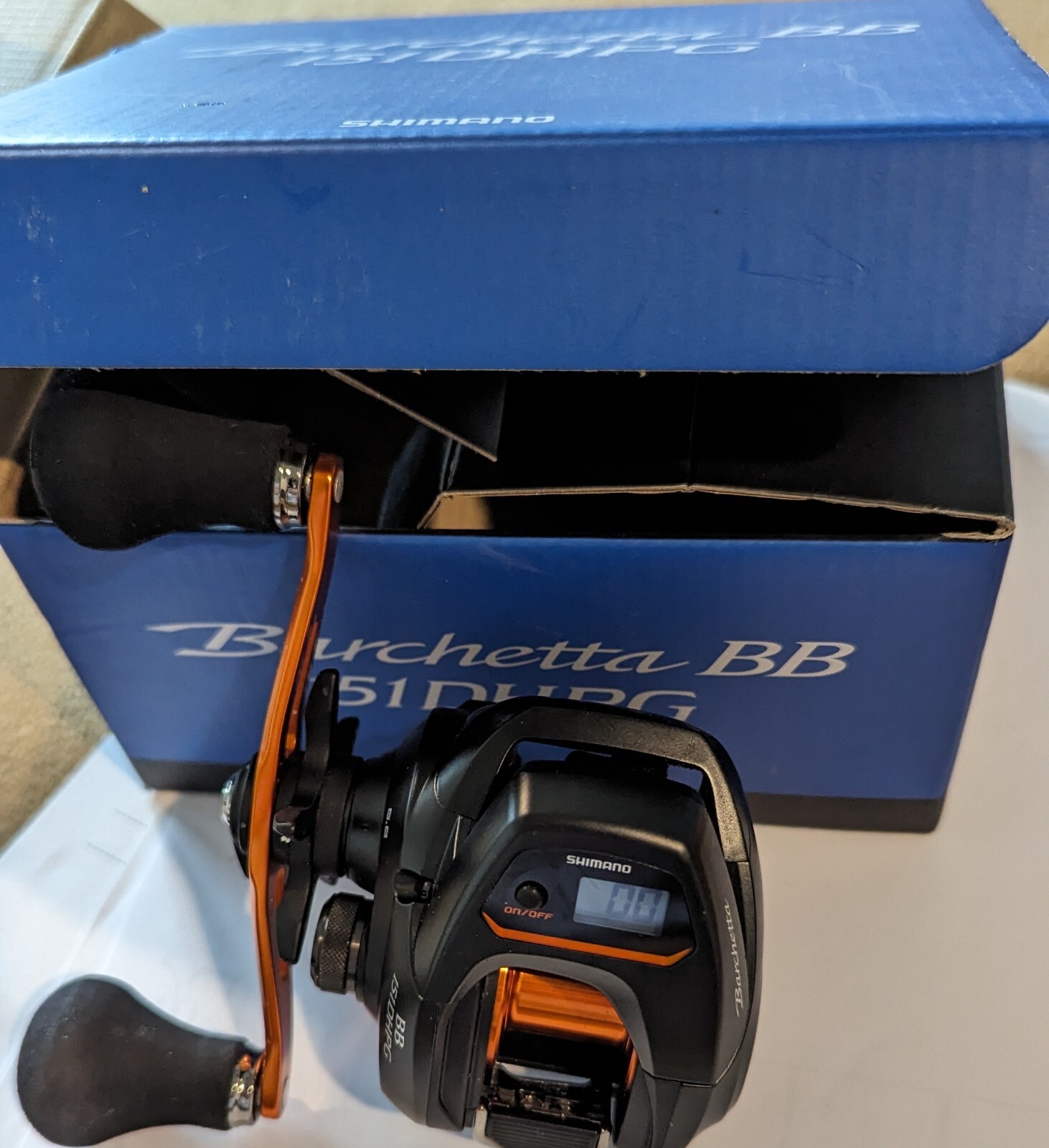 shimano baitcast reel with electric line counter